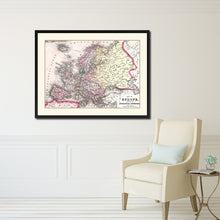 Load image into Gallery viewer, Europe Vintage Antique Map Wall Art Home Decor Gift Ideas Canvas Print Custom Picture Frame