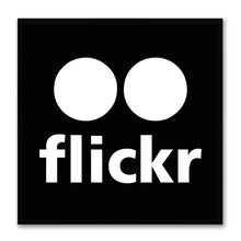 Load image into Gallery viewer, Flicker Social Media Icon Canvas Print Picture Frame Wall Art Home Decor