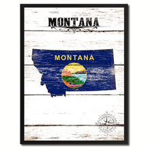 Load image into Gallery viewer, Montana State Flag Gifts Home Decor Wall Art Canvas Print Picture Frames