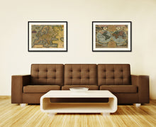 Load image into Gallery viewer, Europe Vintage Antique Map Wall Art Home Decor Gift Ideas Canvas Print Custom Picture Frame