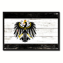 Load image into Gallery viewer, Kingdom of Prussia Germany Historical Flag Vintage Canvas Print with Picture Frame Home Decor Man Cave Wall Art Collectible Decoration Artwork Gifts