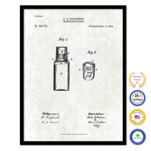 Load image into Gallery viewer, 1894 Prescription Bottle Old Patent Art Print on Canvas Custom Framed Vintage Home Decor Wall Decoration Great for Gifts