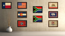 Load image into Gallery viewer, South Africa Country Flag Vintage Canvas Print with Brown Picture Frame Home Decor Gifts Wall Art Decoration Artwork