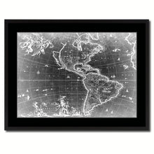Load image into Gallery viewer, America Vintage Monochrome Map Canvas Print, Gifts Picture Frames Home Decor Wall Art