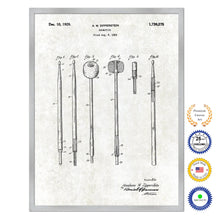 Load image into Gallery viewer, 1929 Drumstick Old Patent Art Print on Canvas Custom Framed Vintage Home Decor Wall Decoration Great for Gifts