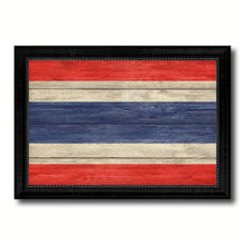 Load image into Gallery viewer, Thailand Country Flag Texture Canvas Print with Black Picture Frame Home Decor Wall Art Decoration Collection Gift Ideas