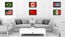 Load image into Gallery viewer, China Country Flag Texture Canvas Print with Black Picture Frame Home Decor Wall Art Decoration Collection Gift Ideas