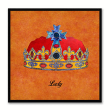 Load image into Gallery viewer, Lady Orange Canvas Print Black Frame Kids Bedroom Wall Home Décor