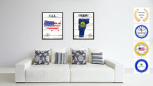 Load image into Gallery viewer, Vermont State Flag Gifts Home Decor Wall Art Canvas Print Picture Frames