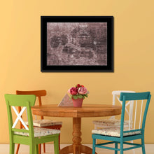 Load image into Gallery viewer, Caribbean Vintage Vivid Sepia Map Canvas Print, Picture Frames Home Decor Wall Art Decoration Gifts