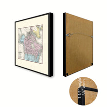 Load image into Gallery viewer, Canada Alaska Vintage Antique Map Wall Art Home Decor Gift Ideas Canvas Print Custom Picture Frame