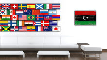 Load image into Gallery viewer, Libya Country National Flag Vintage Canvas Print with Picture Frame Home Decor Wall Art Collection Gift Ideas