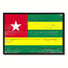 Load image into Gallery viewer, Togo Country National Flag Vintage Canvas Print with Picture Frame Home Decor Wall Art Collection Gift Ideas