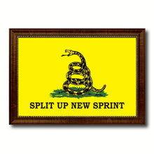 Load image into Gallery viewer, Split Up New Sprint Military Flag Canvas Print with Brown Picture Frame Home Decor Wall Art Gift Ideas