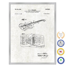 Load image into Gallery viewer, 1961 Fender Electric Guitar Tremolo Old Patent Art Print on Canvas Custom Framed Vintage Home Decor Wall Decoration Great for Gifts