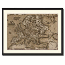 Load image into Gallery viewer, Europe Vintage Sepia Map Canvas Print, Picture Frame Gifts Home Decor Wall Art Decoration