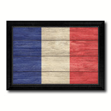 Load image into Gallery viewer, France Country Flag Texture Canvas Print with Black Picture Frame Home Decor Wall Art Decoration Collection Gift Ideas
