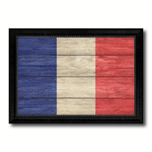 Load image into Gallery viewer, France Country Flag Texture Canvas Print with Black Picture Frame Home Decor Wall Art Decoration Collection Gift Ideas