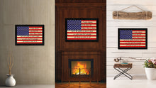 Load image into Gallery viewer, The Pledge of Allegiance American USA Flag Vintage Canvas Print with Black Picture Frame Home Decor Wall Art Decoration Gift Ideas