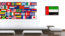 Load image into Gallery viewer, United Arab Emirates Country National Flag Vintage Canvas Print with Picture Frame Home Decor Wall Art Collection Gift Ideas