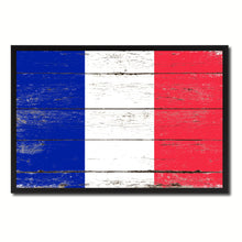Load image into Gallery viewer, France Country National Flag Vintage Canvas Print with Picture Frame Home Decor Wall Art Collection Gift Ideas