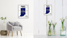 Load image into Gallery viewer, Indiana Flag Gifts Home Decor Wall Art Canvas Print with Custom Picture Frame