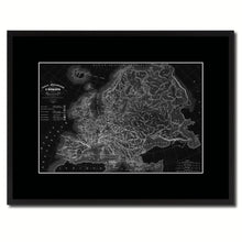 Load image into Gallery viewer, Europe Geological Vintage Monochrome Map Canvas Print, Gifts Picture Frames Home Decor Wall Art