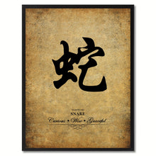 Load image into Gallery viewer, Zodiac Snake Horoscope Canvas Print Black Picture Frame Gifts Home Decor Wall Art Decoration