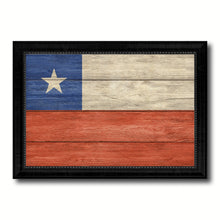 Load image into Gallery viewer, Chile Country Flag Texture Canvas Print with Black Picture Frame Home Decor Wall Art Decoration Collection Gift Ideas