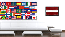 Load image into Gallery viewer, Latvia Country National Flag Vintage Canvas Print with Picture Frame Home Decor Wall Art Collection Gift Ideas
