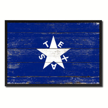 Load image into Gallery viewer, Texas History Lorenzo De Zavala Military Flag Vintage Canvas Print with Picture Frame Home Decor Man Cave Wall Art Collectible Decoration Artwork Gifts