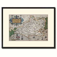 Load image into Gallery viewer, Atlas Of England & Wales Vintage Antique Map Wall Art Home Decor Gift Ideas Canvas Print Custom Picture Frame