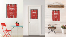 Load image into Gallery viewer, Today's menu just eat it Quote Saying Canvas Print with Picture Frame Home Decor Wall Art, Red