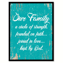 Load image into Gallery viewer, Our Family Kept By God Quote Saying Home Decor Wall Art Gift Ideas 111841