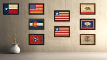 Load image into Gallery viewer, Liberia Country Flag Vintage Canvas Print with Black Picture Frame Home Decor Gifts Wall Art Decoration Artwork