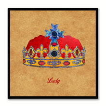 Load image into Gallery viewer, Lady Brown Canvas Print Black Frame Kids Bedroom Wall Home Décor