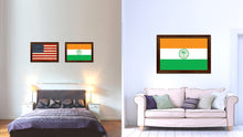 Load image into Gallery viewer, Miami City Florida State Flag Canvas Print Brown Picture Frame