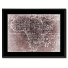 Load image into Gallery viewer, Africa Mapmaker Vintage Vivid Sepia Map Canvas Print, Picture Frames Home Decor Wall Art Decoration Gifts