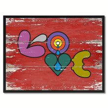Load image into Gallery viewer, Love Beach Adult Sign Frame Gift Canvas Print Home Décor Wall Art