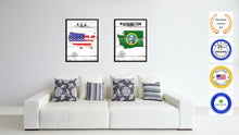 Load image into Gallery viewer, Washington State Flag Gifts Home Decor Wall Art Canvas Print Picture Frames