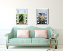 Load image into Gallery viewer, Wine Vineyard Ontario Canada Picture French Window Canvas Print with Frame Gifts Home Decor Wall Art Collection