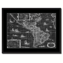 Load image into Gallery viewer, America Vintage Monochrome Map Canvas Print, Gifts Picture Frames Home Decor Wall Art