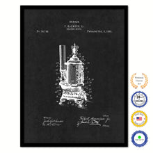 Load image into Gallery viewer, 1895 Heating Stove Old Patent Art Print on Canvas Custom Framed Vintage Home Decor Wall Decoration Great for Gifts