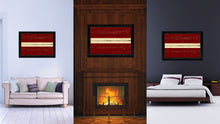 Load image into Gallery viewer, Latvia Country Flag Vintage Canvas Print with Black Picture Frame Home Decor Gifts Wall Art Decoration Artwork