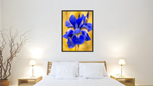 Load image into Gallery viewer, Blue Iris Flower Framed Canvas Print Home Décor Wall Art