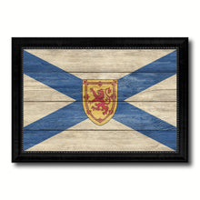 Load image into Gallery viewer, Nova Scotia Province City Canada Country Texture Flag Canvas Print Black Picture Frame