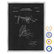 Load image into Gallery viewer, 1962 Cartridge Feeding Mechanism for Machine Gun Old Patent Art Print on Canvas Custom Framed Vintage Home Decor Wall Decoration Great for Gifts