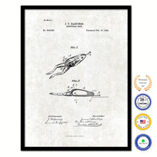 Load image into Gallery viewer, 1895 Fishing Artificial Bait Vintage Patent Artwork Black Framed Canvas Print Home Office Decor Great for Fisherman Cabin Lake House
