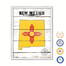 Load image into Gallery viewer, New Mexico Flag Gifts Home Decor Wall Art Canvas Print with Custom Picture Frame