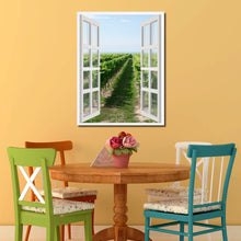 Load image into Gallery viewer, Wine Vineyard Ontario Canada Picture French Window Canvas Print with Frame Gifts Home Decor Wall Art Collection